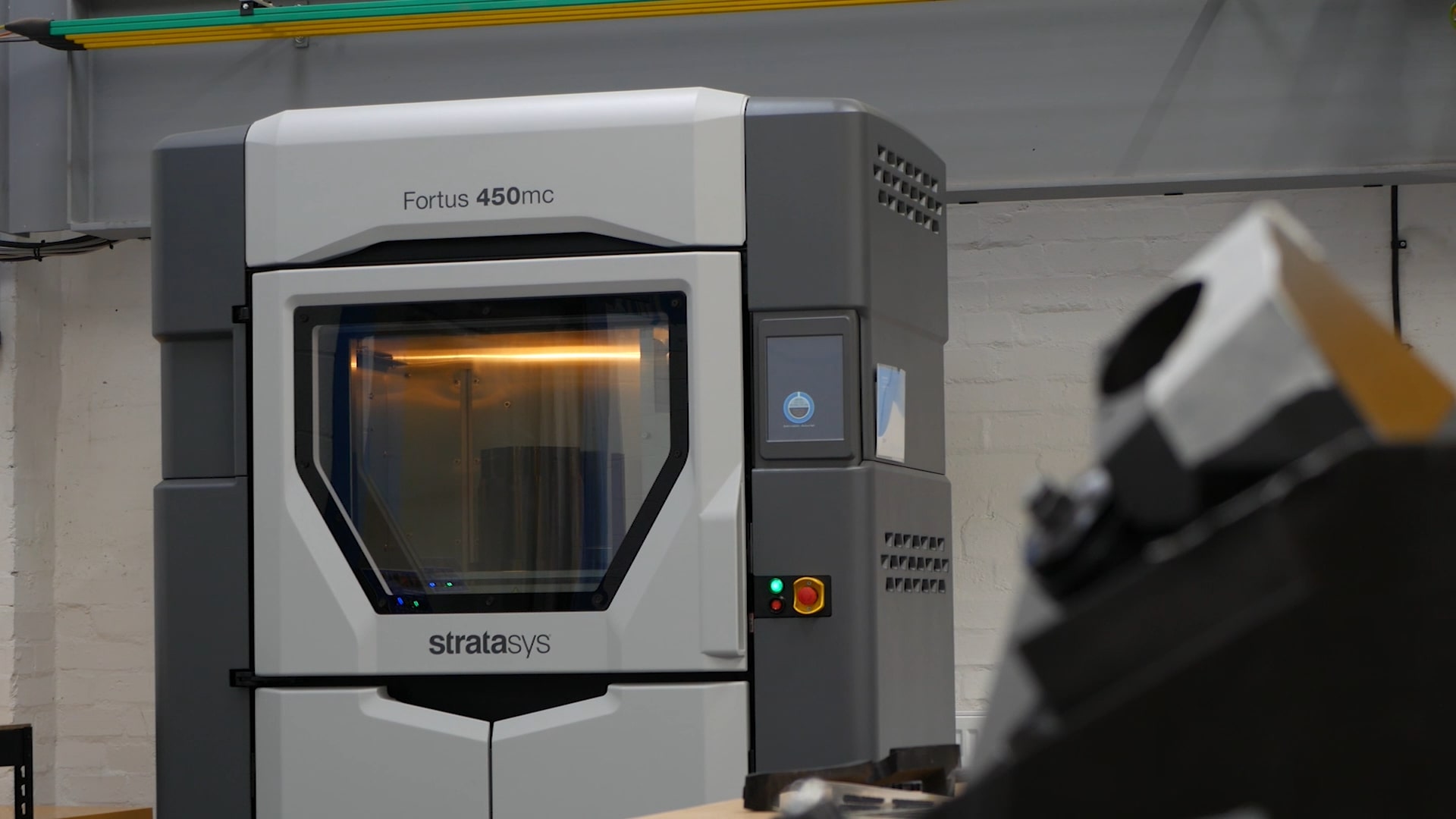 The fortus 450mc FDM 3D printer