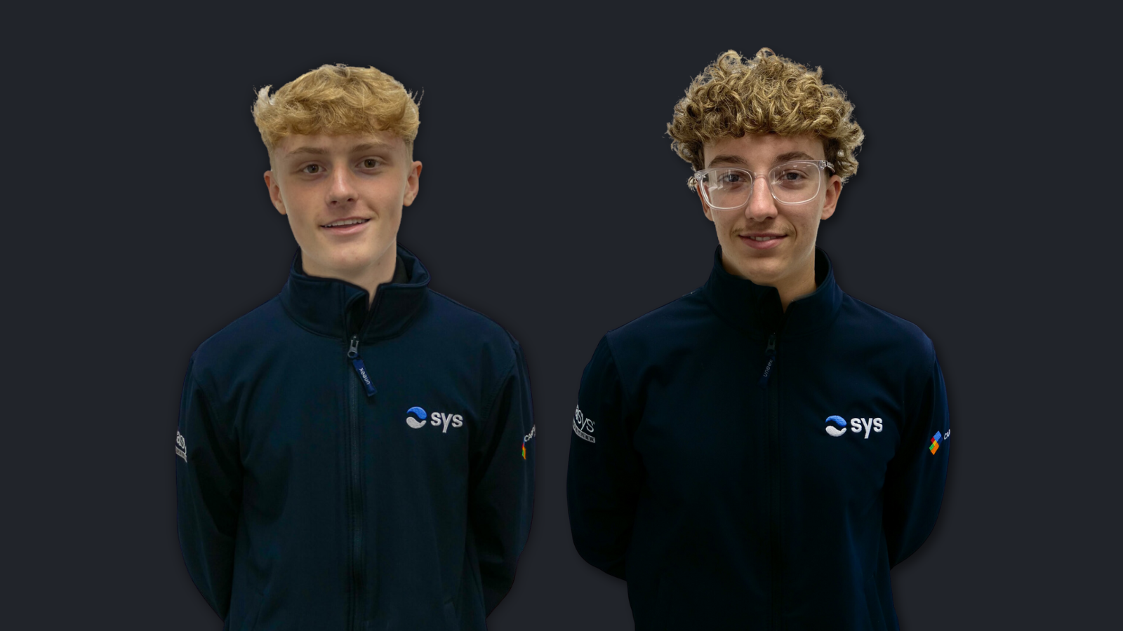 Two new male apprentices